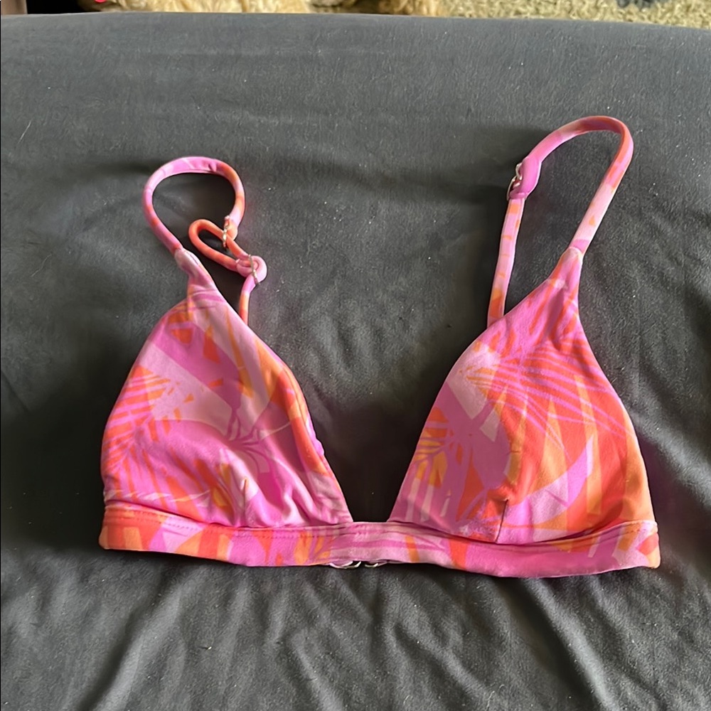 Midori Pink and Orange Bikini with Adjustable Straps